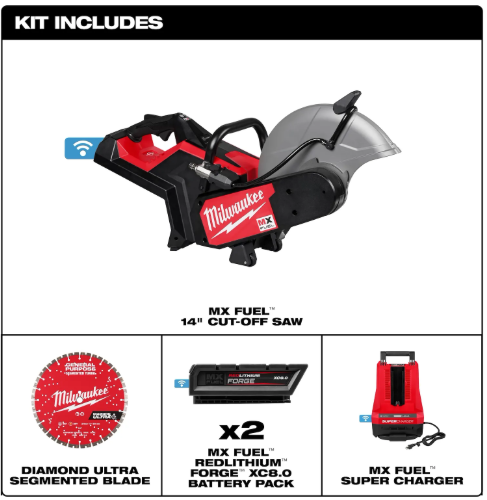 Milwaukee MX FUEL 14inch Cut-Off Saw Kit with 2 Batteries -- MXF314-2XC