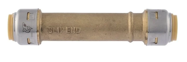 SharkBite Max UR3008A Pipe Coupling, 1/2 in PTC, Brass, 250 psi Pressure