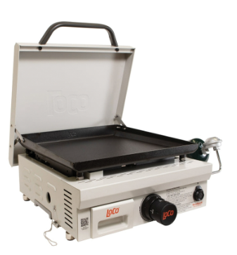 LoCo SmartTemp Series 16"Classic Griddle, Liquid Propane, 1-Burner, 265 sq-in Primary Cooking Surface, Chalk