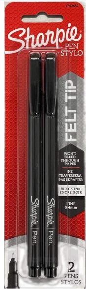 Sharpie Black Fine Point Writing Pens 1742659