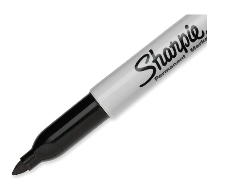 Sharpie The Original Black Plastic Barrel Fine Point Permanent Marker