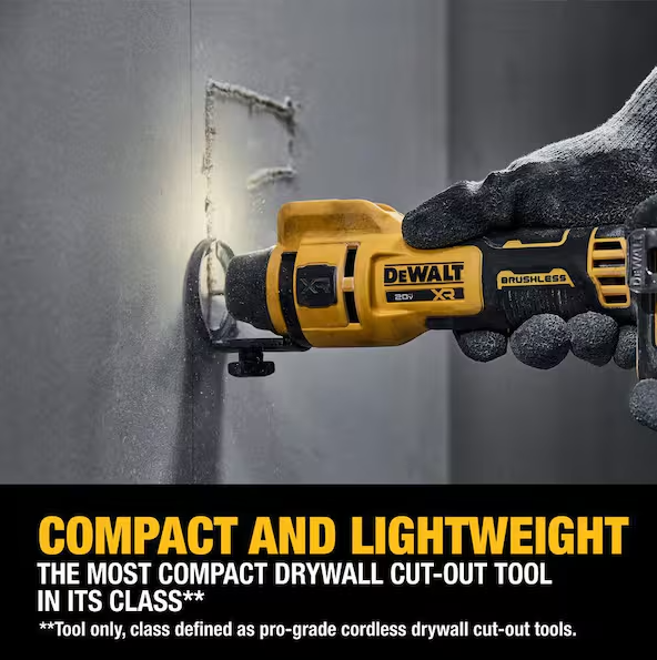 DeWalt Brushless Cordless Drywall Cut-Out Tool (Tool Only) -- DCE555B