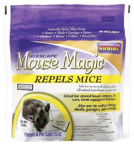 No Escape Mouse Magic Repels Mice 12-0.5oz