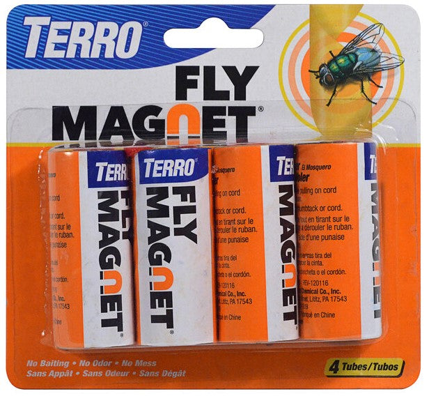 Terro T510 Fly Magnet 4-Pack Sticky Fly Paper Trap