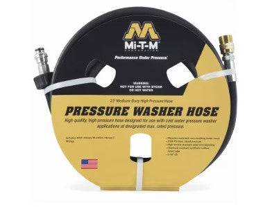 Mi-T-M 23' Medium Duty Pressure Washer Hose