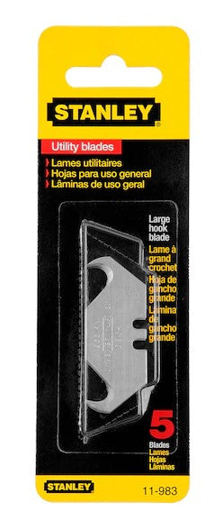 Stanley 1996 Knife Large Hook Blades, Pack of 5