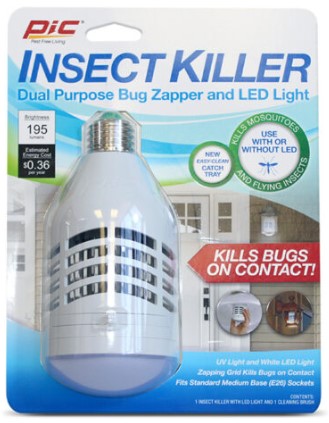 PIC Insect Killer LED (Bug Zapper & Light)