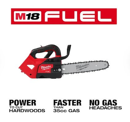 Milwaukee M18 FUEL™ 12" Top Handle Chainsaw -- 2826-20C