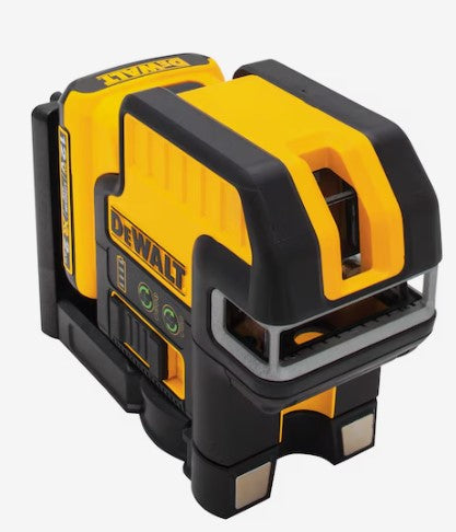 Dewalt 12V MAX* 5 Spot + Cross Line Green Laser -- DW0825LG