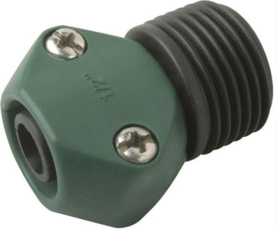 Landscapers Select GC531-23L Hose Coupling, 1/2 in, Male, Plastic, Green and Black