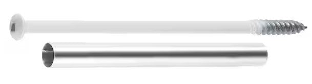 GutterScrew Gutter Spike Replacement – 7 inch gutter screw – White (25 Pack)