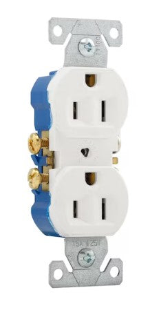 Eaton 15-Amp 125-volt Residential Duplex Outlet, White (10-Pack)