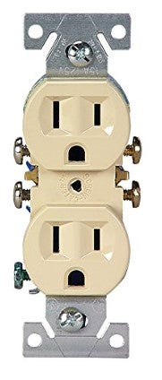 Cooper 270V Ivory Duplex Receptacle Outlet 15A 125V (Pack of 10)