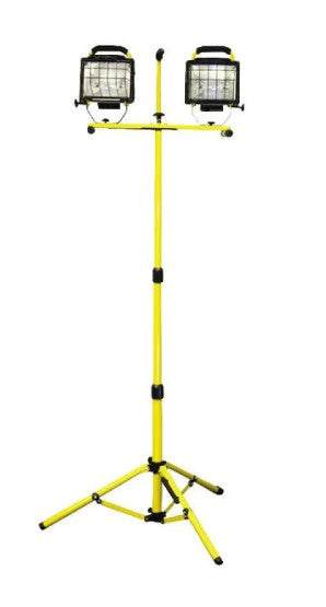 PowerZone ORHLT5006 Work Light, 1-Lamp, Halogen Lamp, 8000 Lumens, Yellow