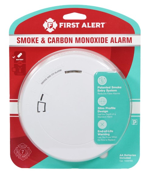 First Alert Slim Design Battery-Operated Combination Smoke and Carbon Monoxide Alarm - PRC700 (1039783)