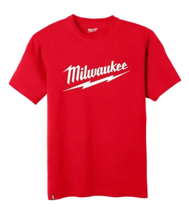 Milwaukee Heavy Duty Tee - Short Sleeve Logo - 607R (Red)