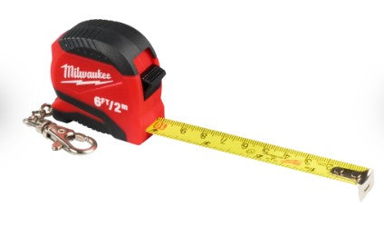 Milwaukee 6ft/2m Keychain Tape Measure - 48-22-1706