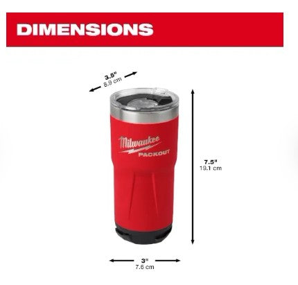 Milwaukee PACKOUT™ 20oz Tumbler - 48-22-8392R