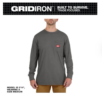 Milwaukee GRIDIRON™ Pocket T-Shirt - Long Sleeve - 606G