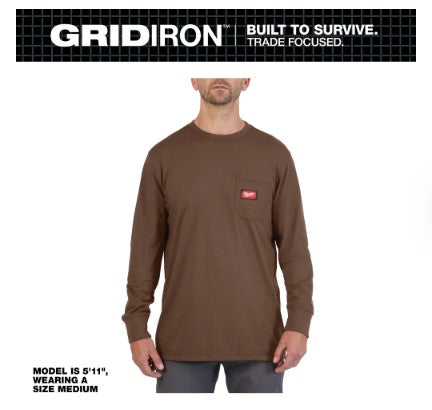 Milwaukee GRIDIRON™ Pocket T-Shirt - Long Sleeve - 606BR