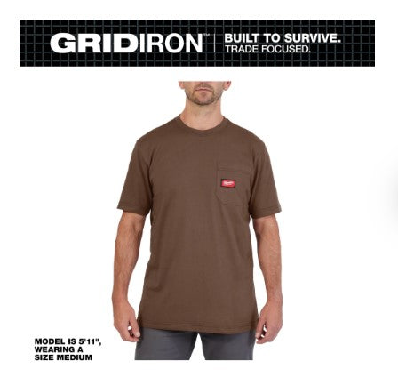 Milwaukee GRIDIRON™ Pocket T-Shirt - Short Sleeve -  605BR