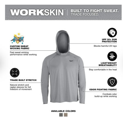 Milwaukee WORKSKIN™ Hooded Sun Shirt - M550G