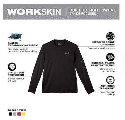 Milwaukee WORKSKIN™ Lightweight Performance Shirt - Long Sleeve - 415B