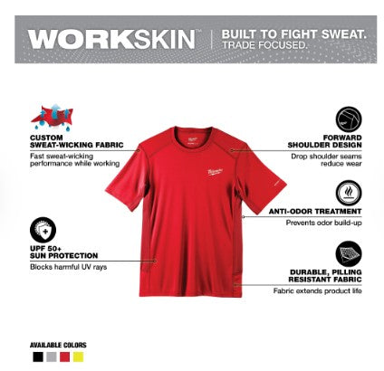 Milwaukee WORKSKIN™ Lightweight Performance Shirt - Short Sleeve - 414R