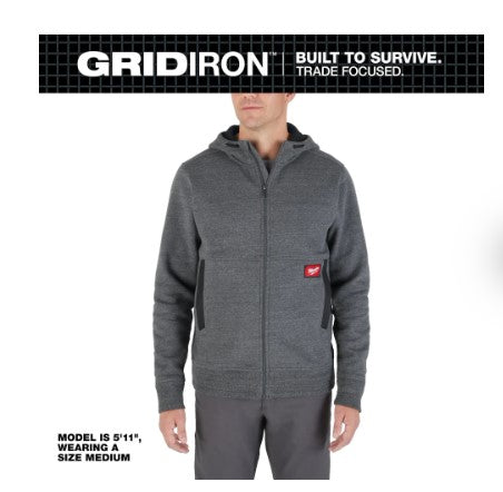 Milwaukee GRIDIRON™ Full-Zip Hoodie - M250G