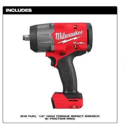 Milwaukee M18 FUEL™ 1/2" High Torque Impact Wrench w/ Friction Ring -- 2967-20