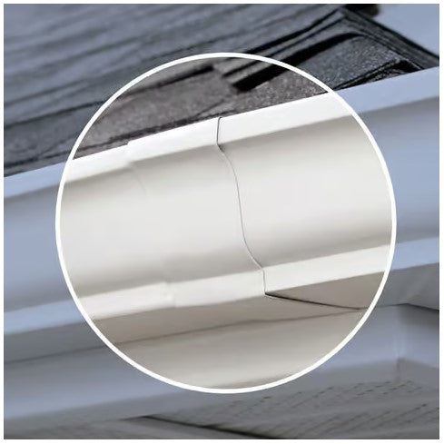 Amerimax 5 in. White Aluminum K Slip Joint Connector -- 27-009