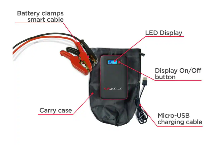 Schumacher 600 Peak Amp Lithium Ion Jump Starter/ Power Pack - SL1314