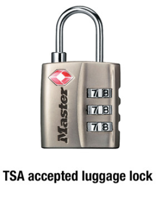 Master Lock TSA-Approved Luggage Lock 4680DNKL