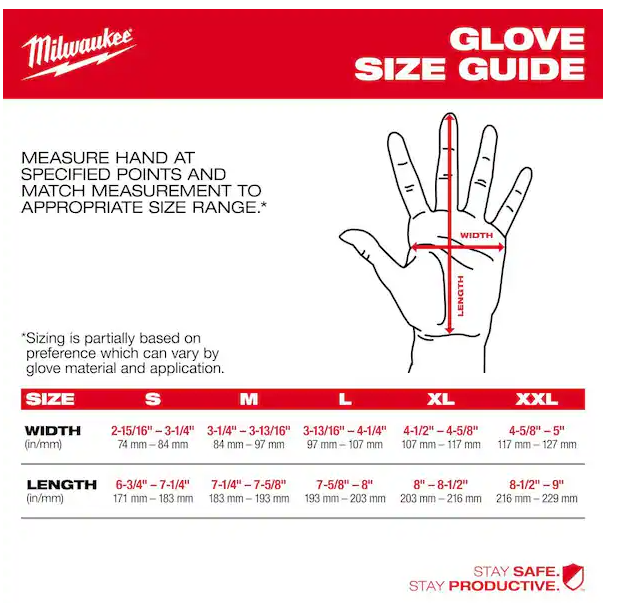 Milwaukee Cut Level 1 Nitrile Dipped Gloves Size: 8" / M -- 48-22-8901