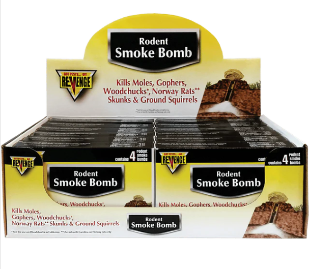 REVENGE® Rodent Smoke Bombs - 4 pack
