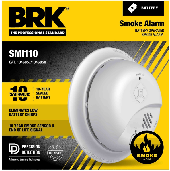 First Alert Precision Detection 10-Year Sealed Battery Smoke Alarm - SMI110