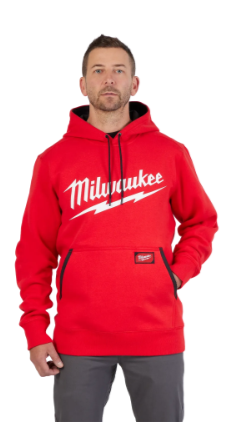 Milwaukee FREEFLEX™ Pullover Hoodie - Logo -- RED - 352R