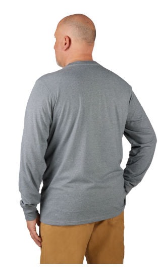 Milwaukee Tools Hybrid Long Sleeve Work T-Shirt - Gray 604G