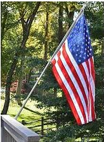 Valley Forge Flag and Pole Kit, 3 ft W, 5 ft H, Nylon -- AA99030