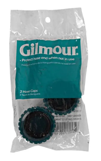 Gilmour Light-Duty Hose Cap Threaded, Threaded, Polymer (2pk) -- 04HCC