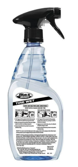 Black Magic Tire Wet 23 oz. Tire Shine Lasts Up to 4 Weeks - BM23