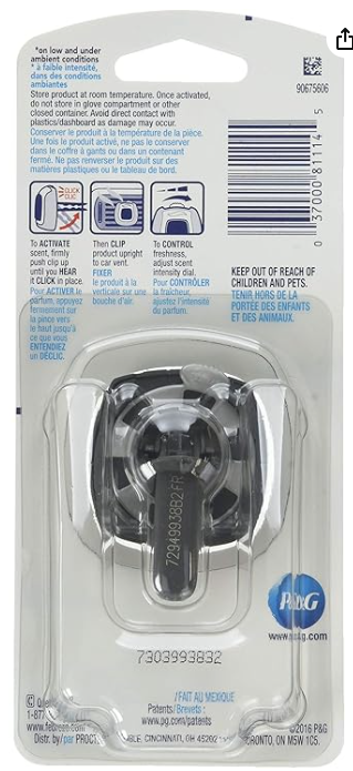 Febreze Car Vent Clip Air Freshener, Hawaiian Aloha