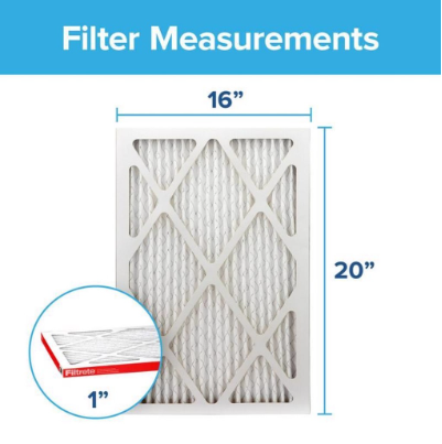 Filtrete 3M - 9800-4 - 16 in. W X 20 in. H X 1 in. D 11 MERV Pleated Air Filter 1 pk