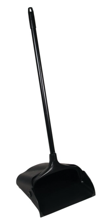 Rubbermaid 1887090 Dustpan, 12.8 in L, 11.3 in W, Black