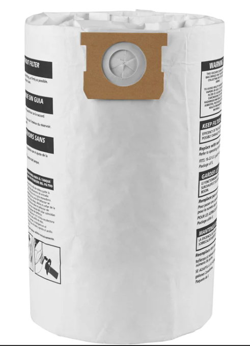 ShopVac Type F - Shop-Vac® 10-14 Gallon* Disposable Filter Bags (3 Pack)
