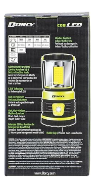 Dorcy 41-3125 1,800-Lumen Rechargeable Adventure Lantern, Multicolored