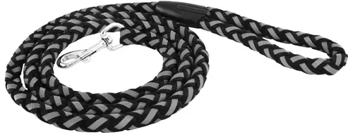 Ruffin It 7N80132-1 Ruffin'It 80132-1 Reflective Safety Leash, 6 ft L, 5/8 in W, Nylon, Black, L