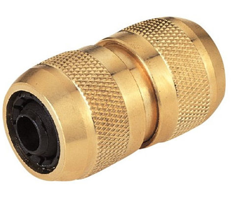 Mintcraft Gb8124 Hose Mender, 5/8 In, Male, Brass, Brass