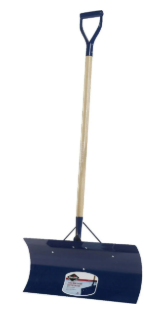 Garant 24 In. Steel Snow Pusher With 48 In. D-grip Wood Handle