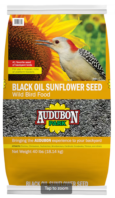 Audubon Park Black Oil Sunflower Seed -- 40lbs